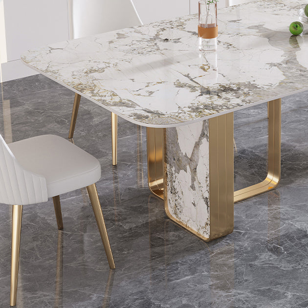 Luxury Sintered Stone Top Dining Set 1/4/5/7 Pieces Dining Table with Chairs