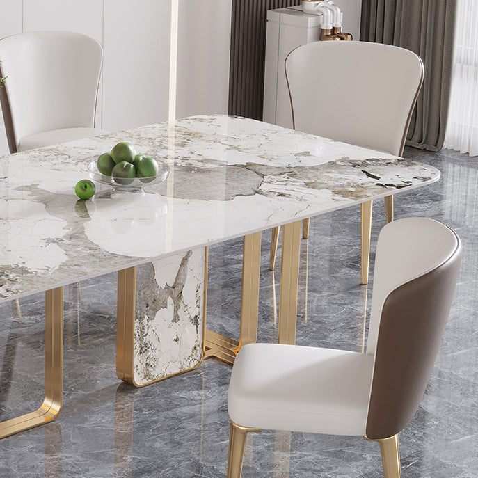 Luxury Sintered Stone Top Dining Set 1/4/5/7 Pieces Dining Table with Chairs