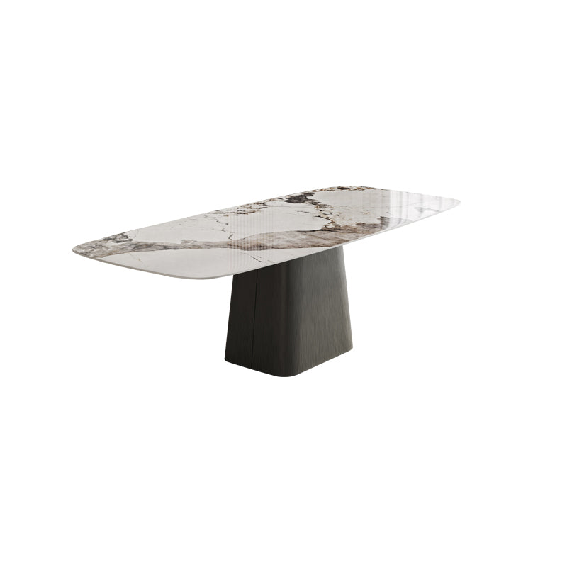 Scandinavian Style Sintered Stone Dining Table Set 1/4/5/7 Pieces Dining Set for Home Use