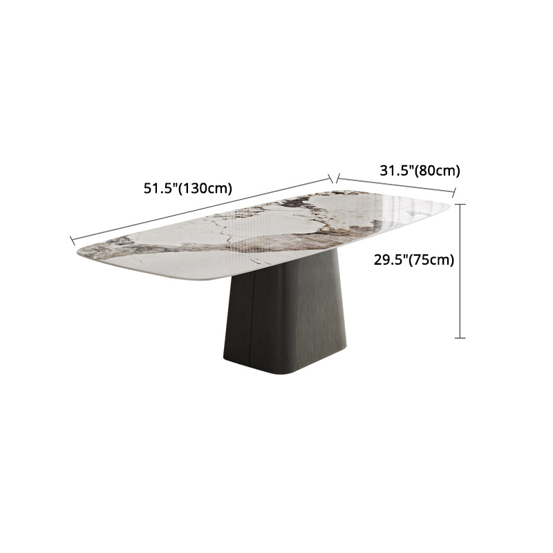 Scandinavian Style Sintered Stone Dining Table Set 1/4/5/7 Pieces Dining Set for Home Use