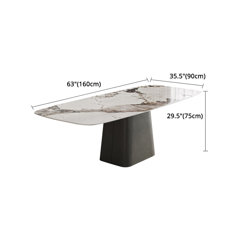 Scandinavian Style Sintered Stone Dining Table Set 1/4/5/7 Pieces Dining Set for Home Use
