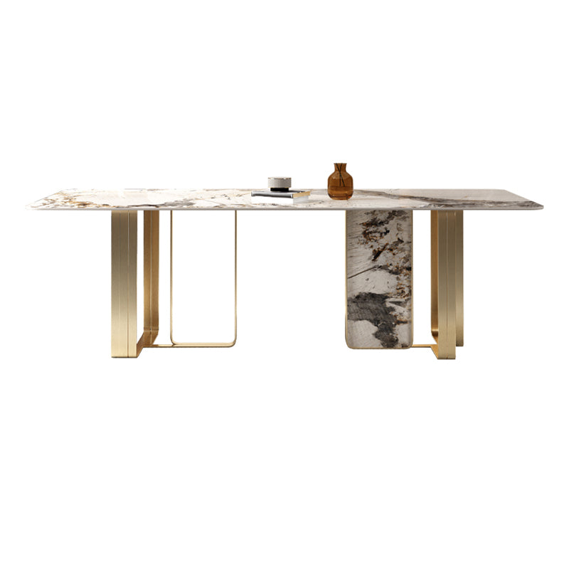 Glam Style Sintered Stone Dining Set 1/2/3/5/6 Pieces Dining Set for Dining Areas