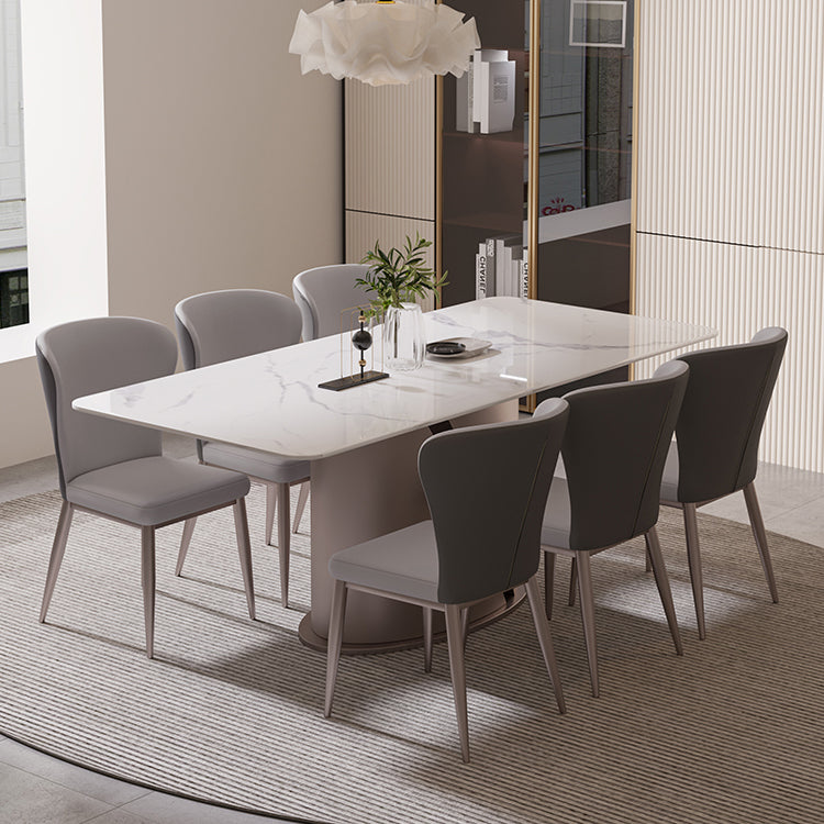 Designer Style Sintered Stone Top Dining Set 1/4/5/7 Pieces Dining Table with Chairs