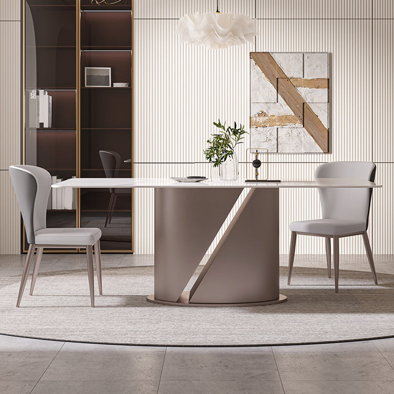 Designer Style Sintered Stone Top Dining Set 1/4/5/7 Pieces Dining Table with Chairs