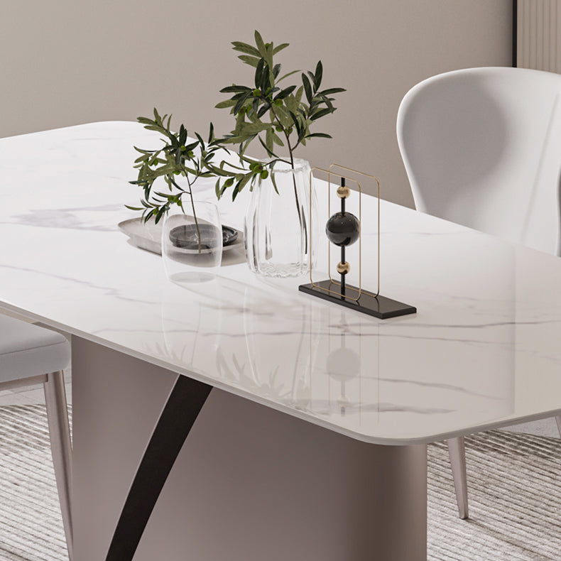 Designer Style Sintered Stone Top Dining Set 1/4/5/7 Pieces Dining Table with Chairs