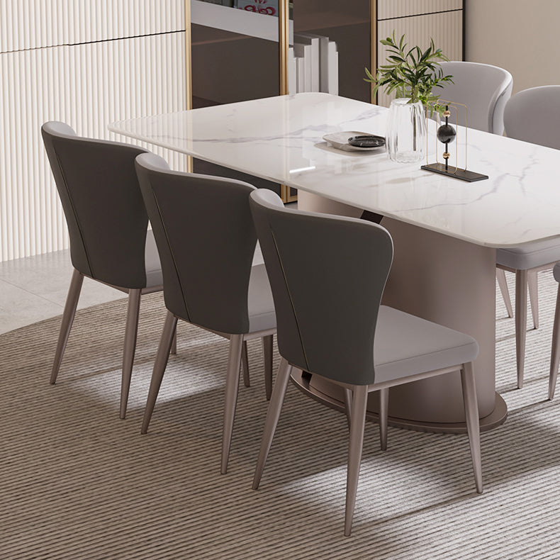 Designer Style Sintered Stone Top Dining Set 1/4/5/7 Pieces Dining Table with Chairs