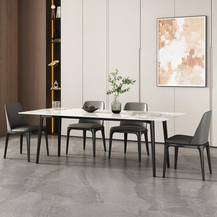 Modern Style Sintered Stone Dining Table Set 1/4/5/7 Pieces Dining Set for Kitchen