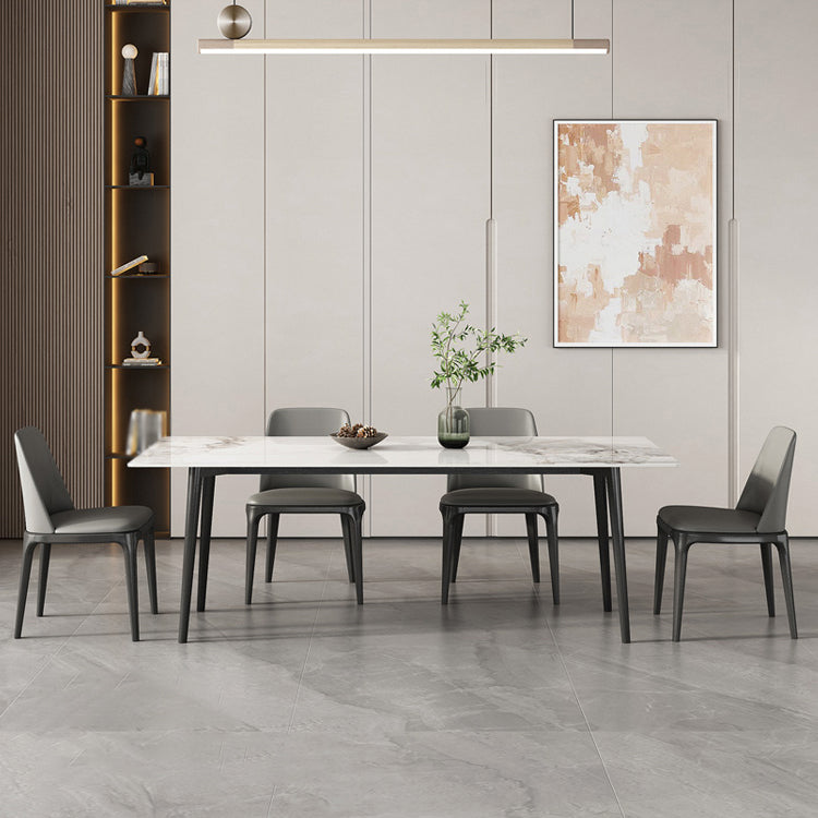 Modern Style Sintered Stone Dining Table Set 1/4/5/7 Pieces Dining Set for Kitchen