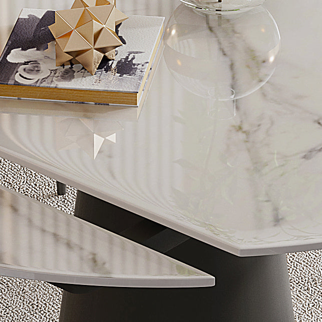 Glam Style Sintered Stone Dining Set 1/2/6/7 Pieces Dining Set for Dining Areas