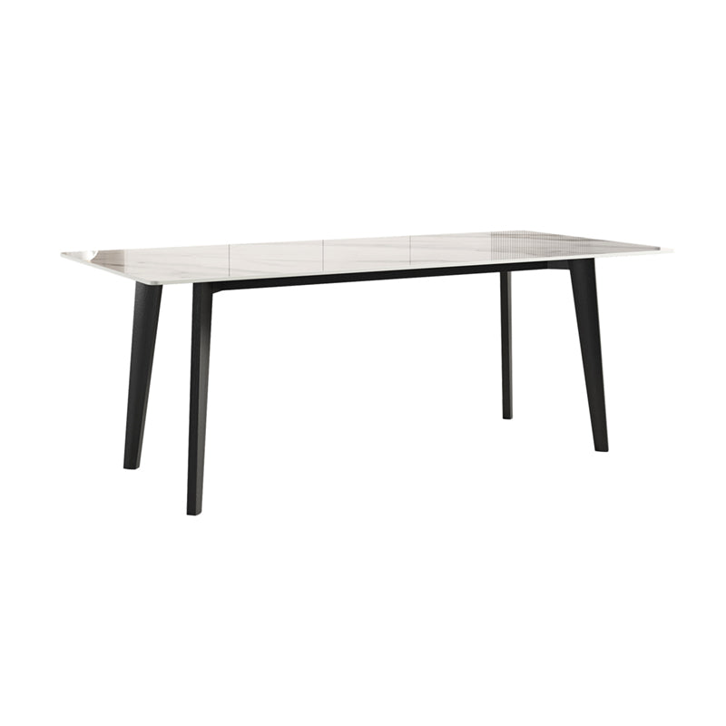 Contemporary Style Sintered Stone Dining Table Set 1/4/5/7 Pieces Dining Set for Home