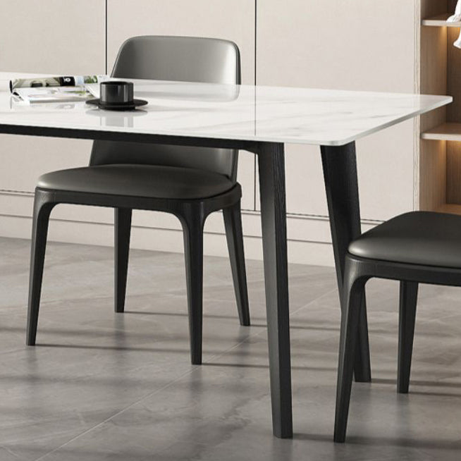 Contemporary Style Sintered Stone Dining Table Set 1/4/5/7 Pieces Dining Set for Home