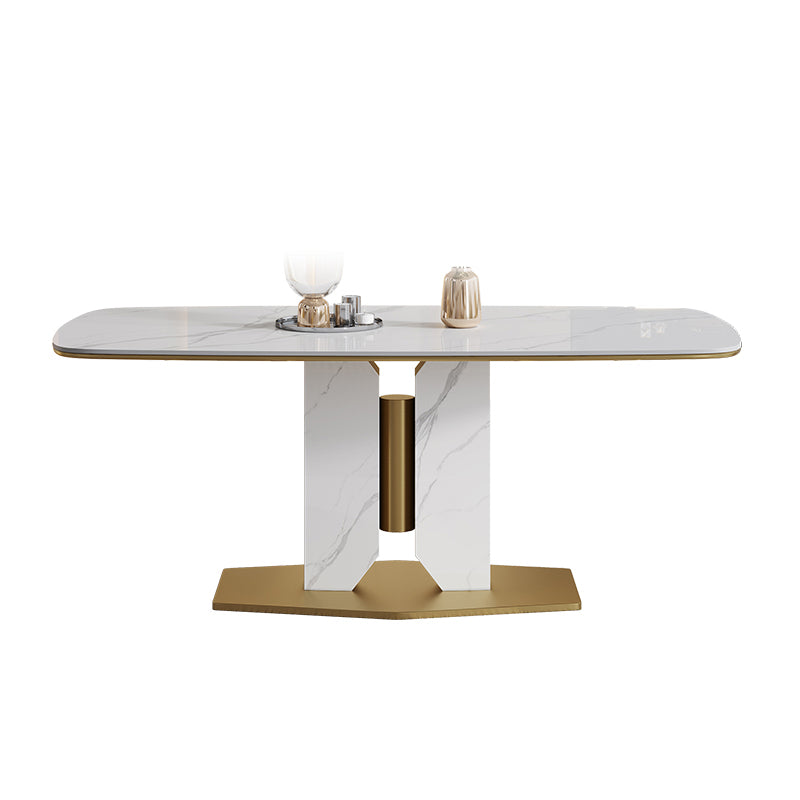 Nordic Sintered Stone Top Dining Set 1/4/5/7 Pieces Rectangle Dining Table with Chairs