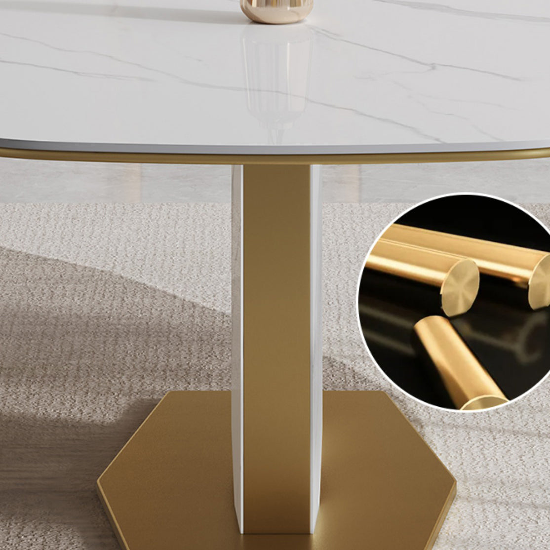 Nordic Sintered Stone Top Dining Set 1/4/5/7 Pieces Rectangle Dining Table with Chairs