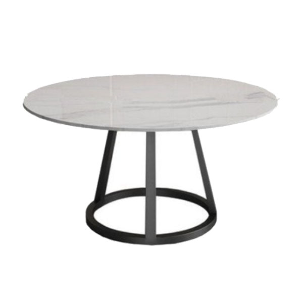 Glam 1/4/6 Pieces Dining Set Round Stone Dining Table for Dining Room