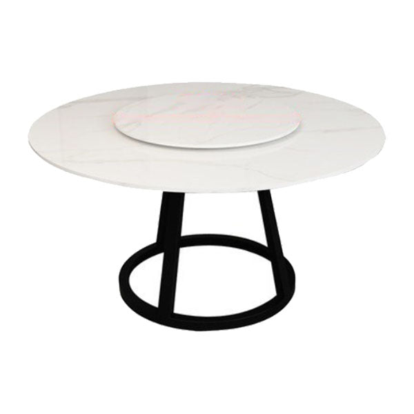 Glam 1/4/6 Pieces Dining Set Round Stone Dining Table for Dining Room