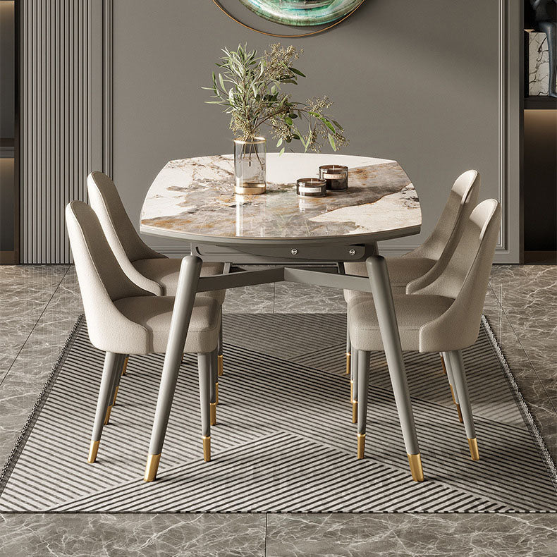 Modern Style 1/4/5/6/7/11 Pieces Dining Room Set Round Dining Room Table Set