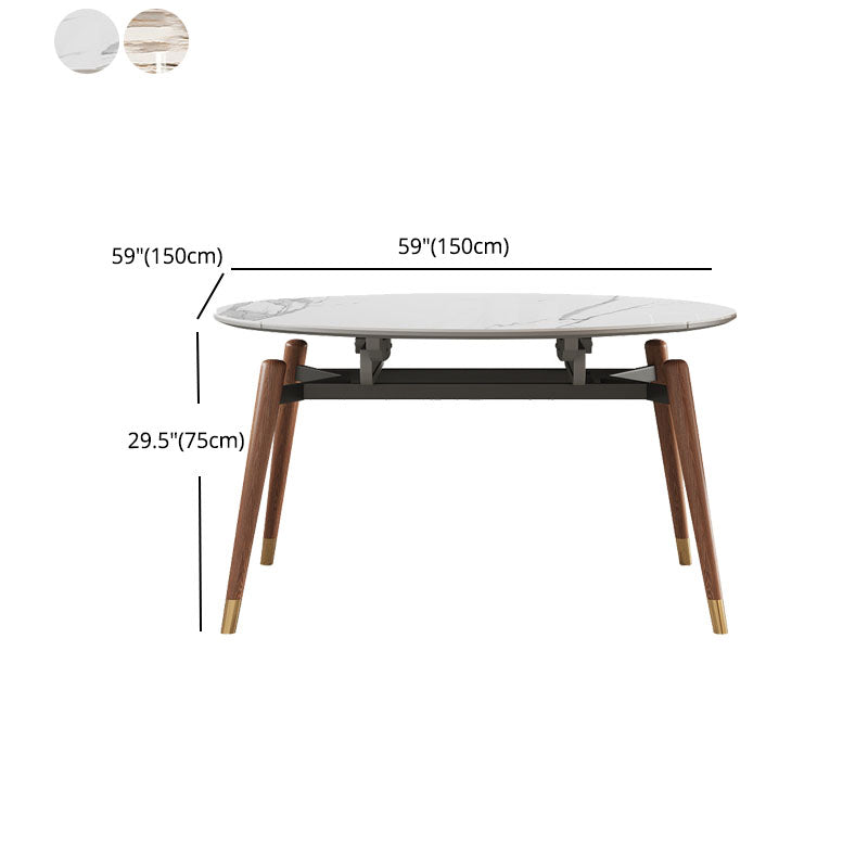 Modern Style 1/4/5/6/7/11 Pieces Dining Room Set Round Dining Room Table Set