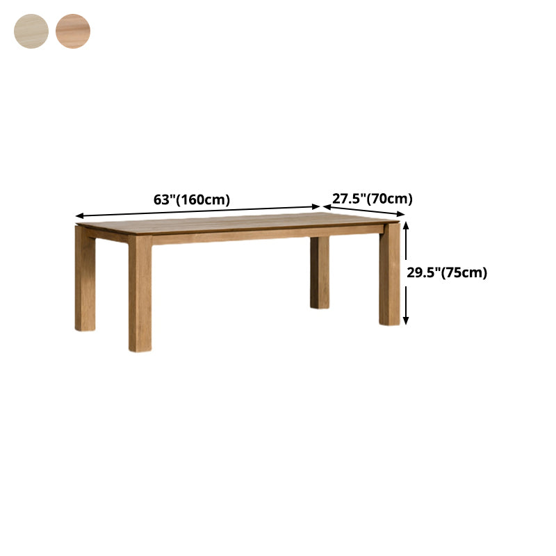 Rectangle 4 Legs Furniture Solid Wood Mid-Century Table for Dining Room