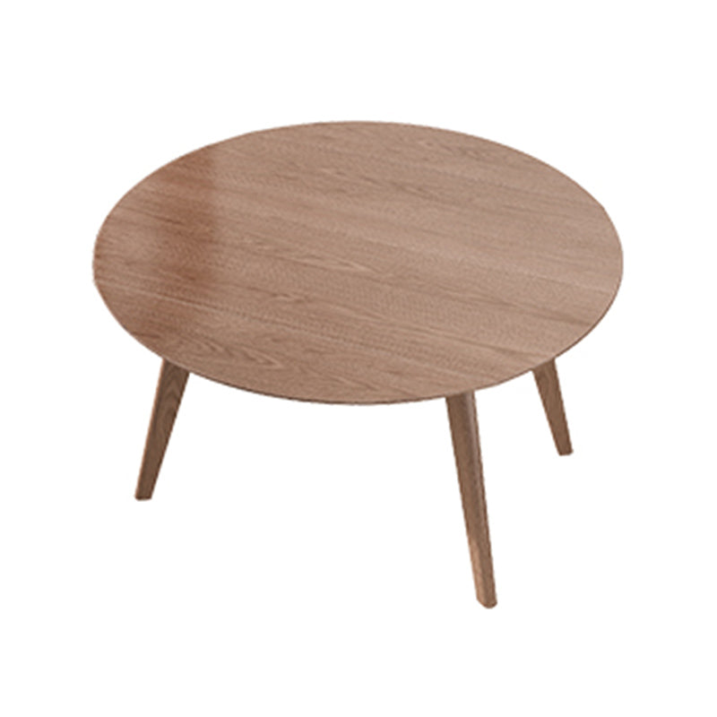 Solid Wood Dining Table Modern Brown 4 Legs Dining Table for Home Use