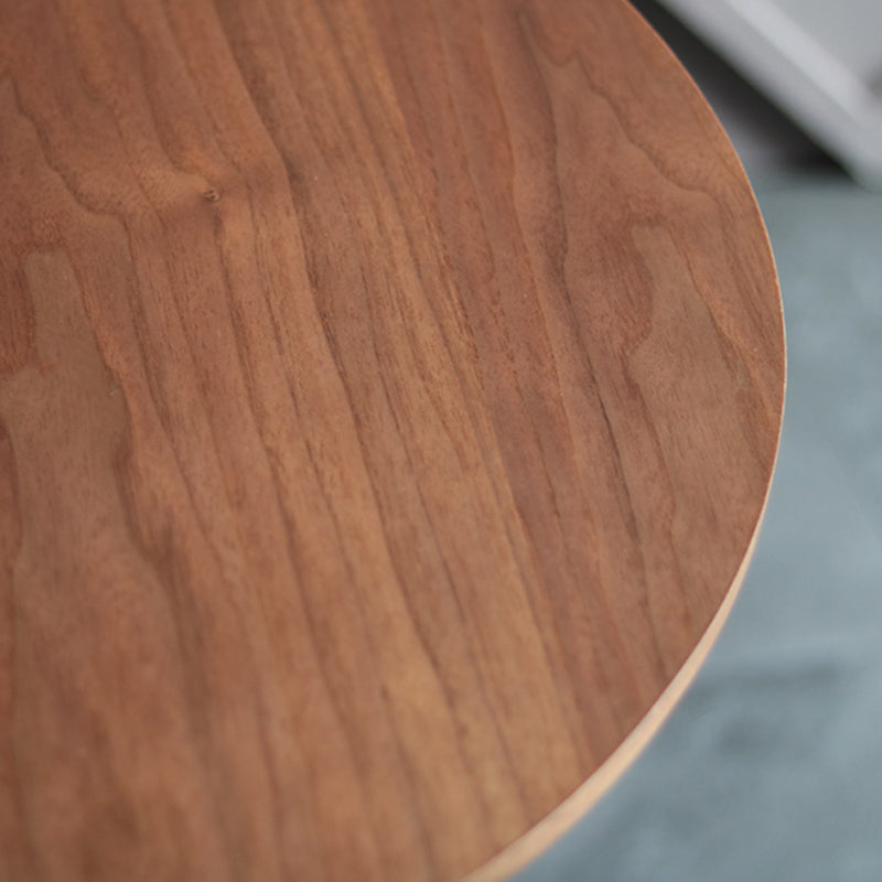 Table à manger avec plateau en bois Table à manger ronde moderne avec base en métal