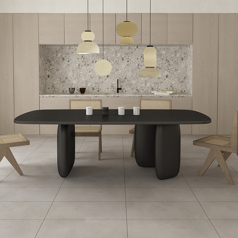 Pine Solid Wood Tripod Dining Table Modern Rectangle Dining Room Kitchen Home Furniture