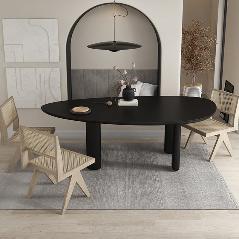 Oval Tripod Base Dining Table Solid Wood Modern Kitchen Dinner Dining Room Table