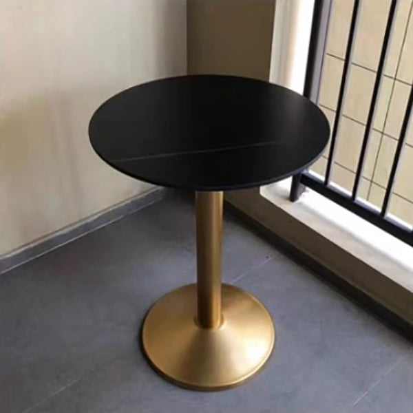 Glam Style Dining Table Round Stone Top Dinner Table Kitchen Home