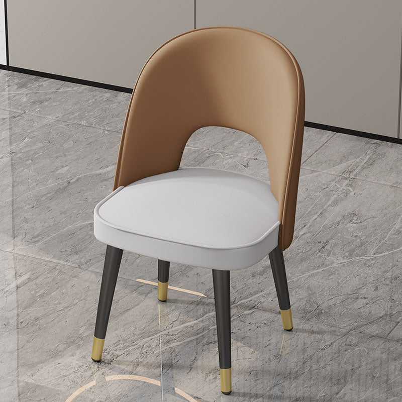 Glam 1/7 Pieces Dining Set Circular Stone Dining Table for Kitchen