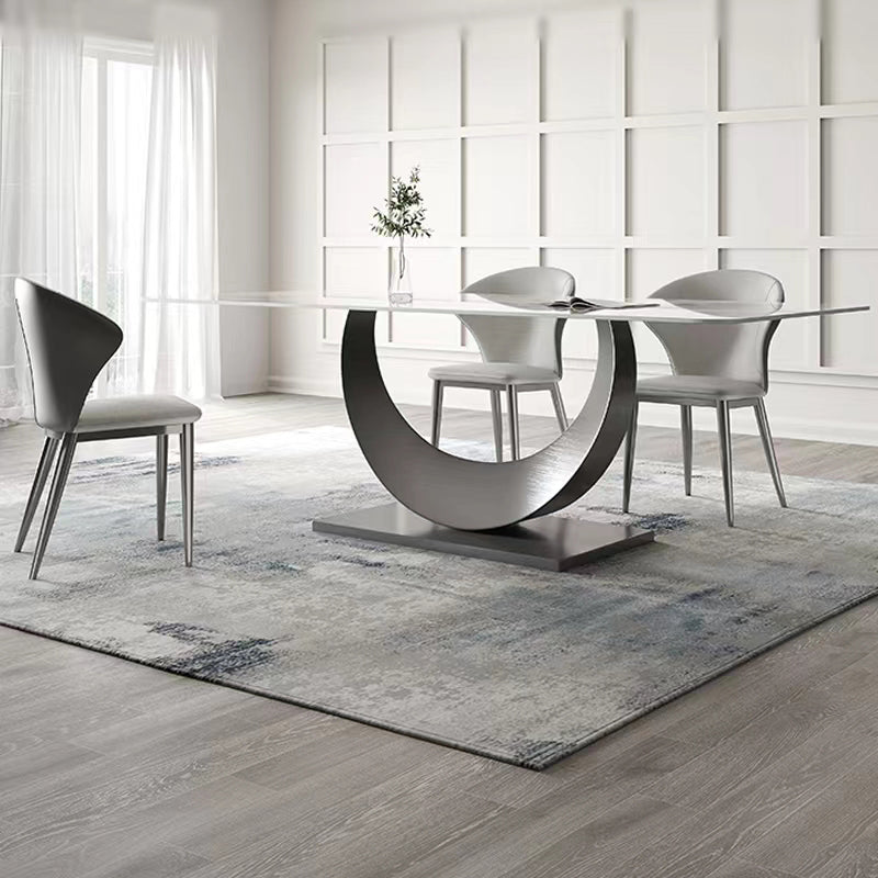 Designer Style Sintered Stone Top Dining Set 1/2/4/5/7 Pieces Dining Table with Chairs
