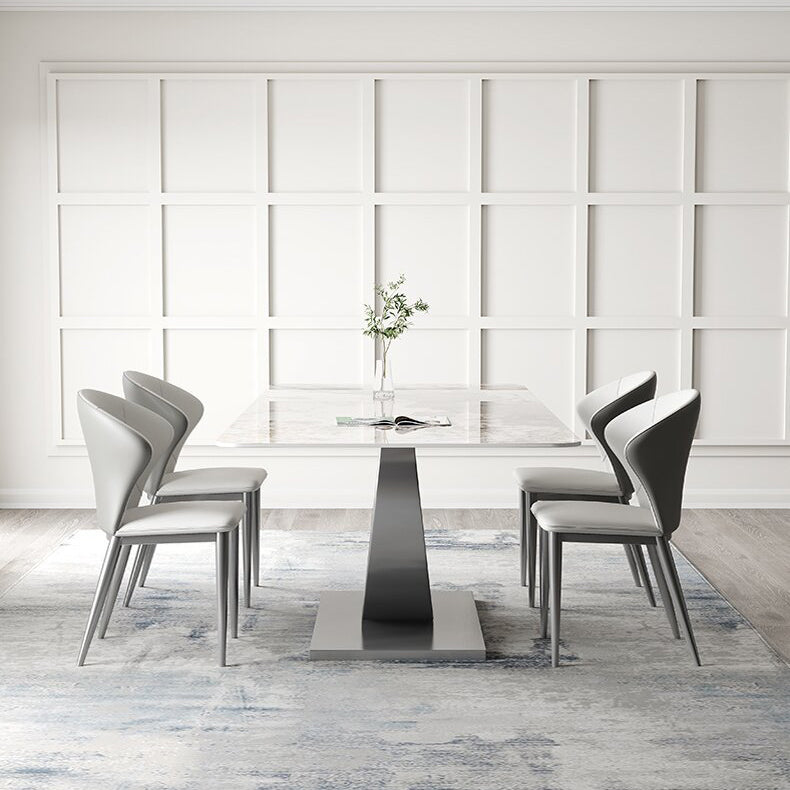 Designer Style Sintered Stone Top Dining Set 1/2/4/5/7 Pieces Dining Table with Chairs