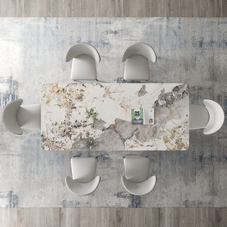 Designer Style Sintered Stone Top Dining Set 1/2/4/5/7 Pieces Dining Table with Chairs