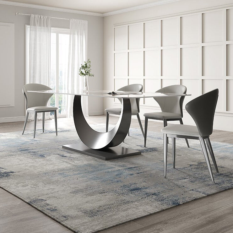 Designer Style Sintered Stone Top Dining Set 1/2/4/5/7 Pieces Dining Table with Chairs