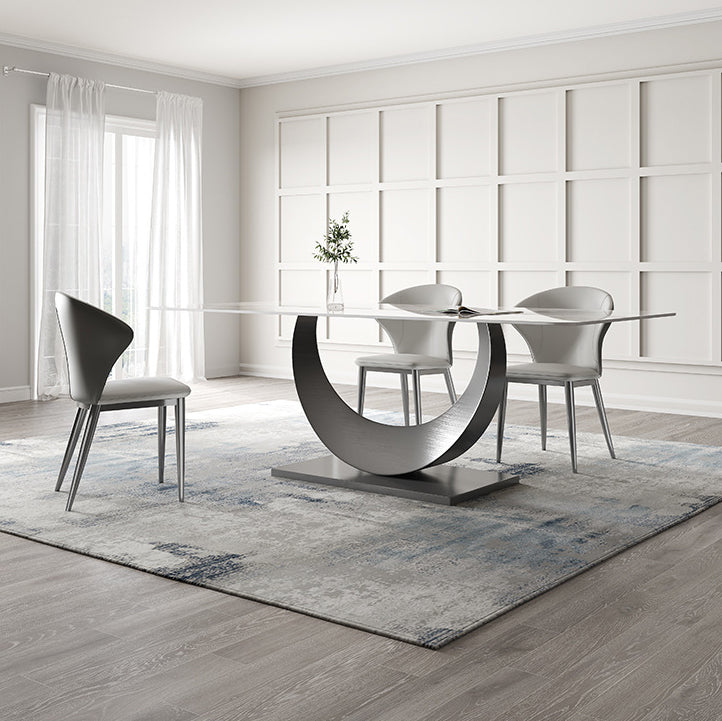 Designer Style Sintered Stone Top Dining Set 1/2/4/5/7 Pieces Dining Table with Chairs