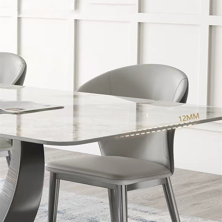 Designer Style Sintered Stone Top Dining Set 1/2/4/5/7 Pieces Dining Table with Chairs