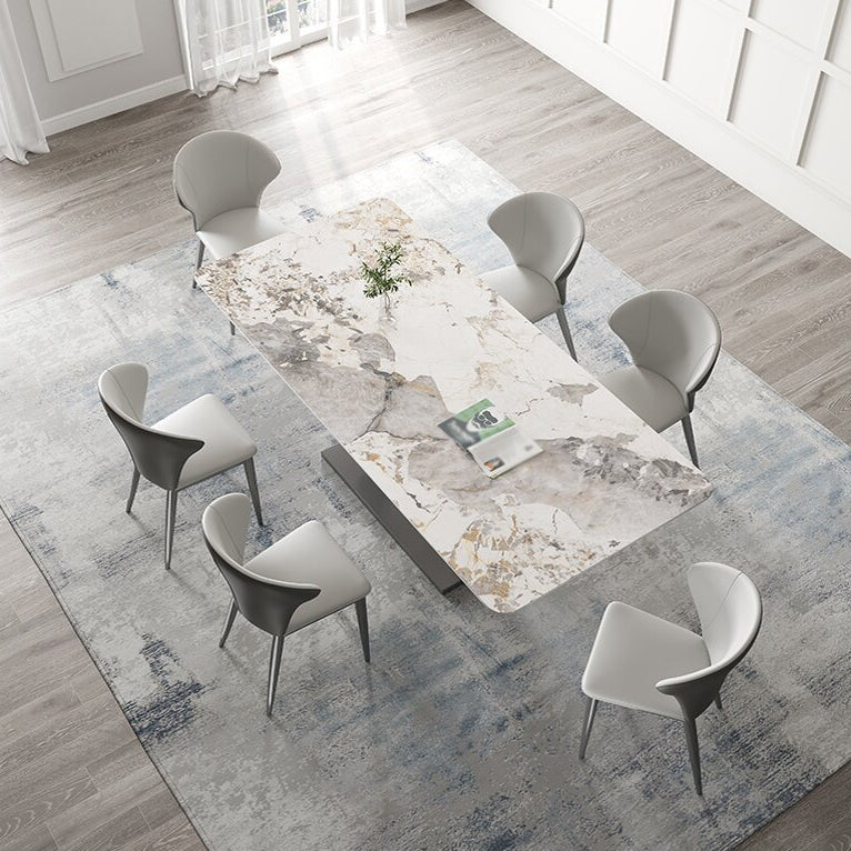 Designer Style Sintered Stone Top Dining Set 1/2/4/5/7 Pieces Dining Table with Chairs
