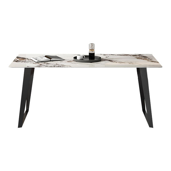 Modern 1/4/5/7 Pieces Dinette Set with Sintered Stone Top Rectangle Dining Table Set