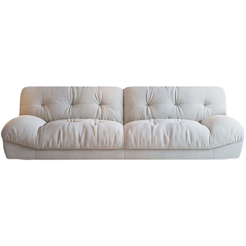 Modern Tufted Back Sofa Sectional Cream Armless Sofa and Chiase