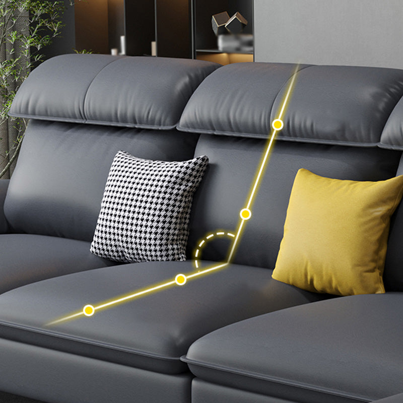 High Back Faux leather Pillow Top Arm Sofa and Sectional with Wear resistant