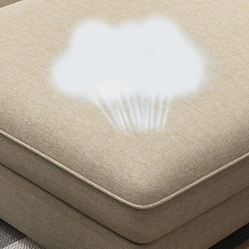 High Back Pillow Top Arm Sectional Left Hand Facing Sofa and Chaise with Slipcover