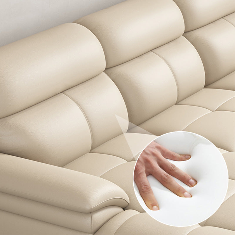 Genuine Leather High Back Pillow Top Arm Sofa and Sectional with Wear Resistant