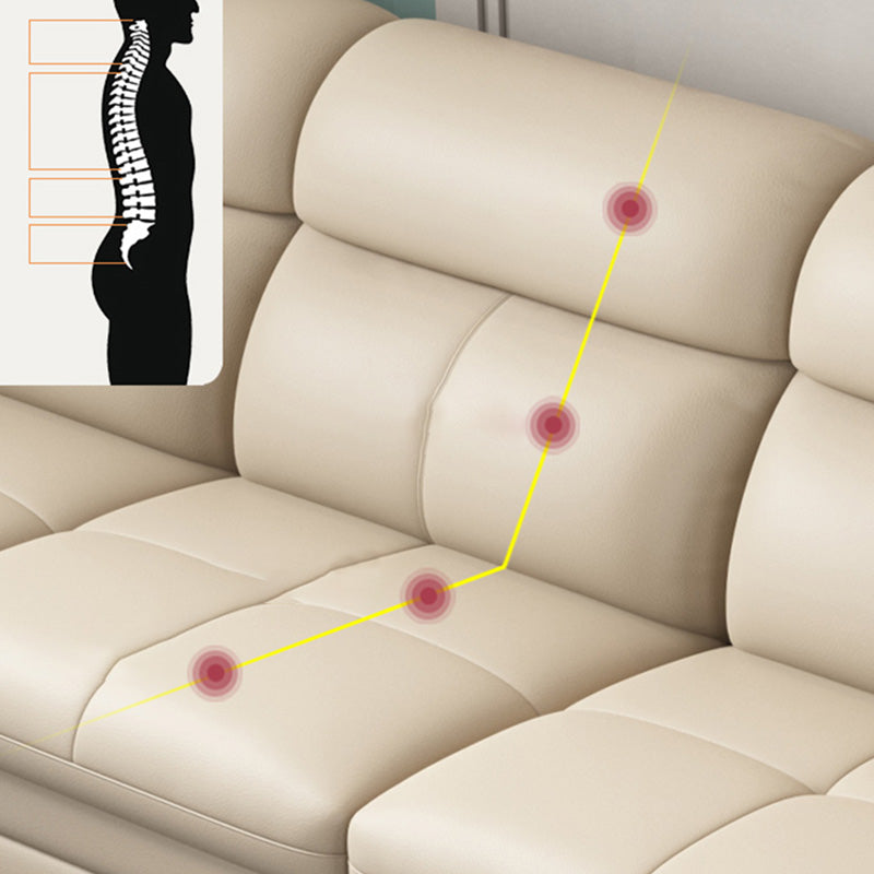 Genuine Leather High Back Pillow Top Arm Sofa and Sectional with Wear Resistant