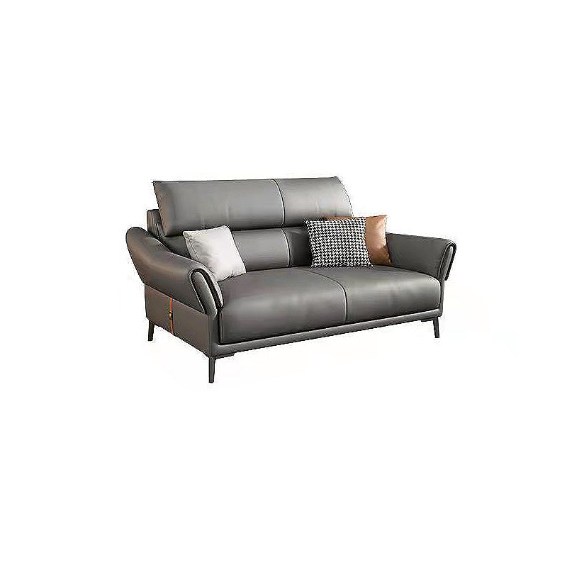 Faux leather High Back Square Arm Sofa and Sectional with Stain-Resistant