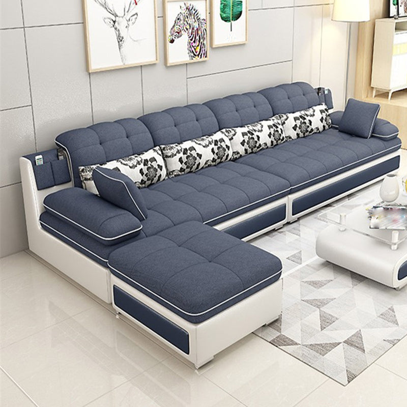 129.92" W √ó 62.99" D √ó 33.46" H Removable Cushions Pillow Top Arm Sofa and Sectional