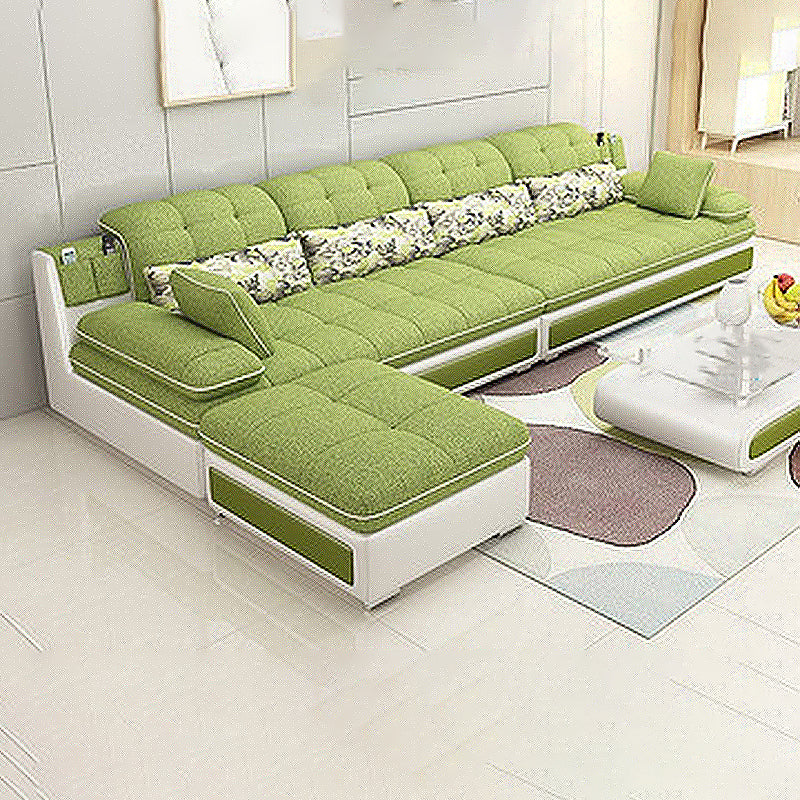 129.92" W √ó 62.99" D √ó 33.46" H Removable Cushions Pillow Top Arm Sofa and Sectional