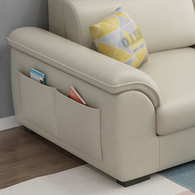 108.26" L x 62.99" W x 31.49" H Sofa Upholstered Arm Sectional with Pillowed Back Cushions