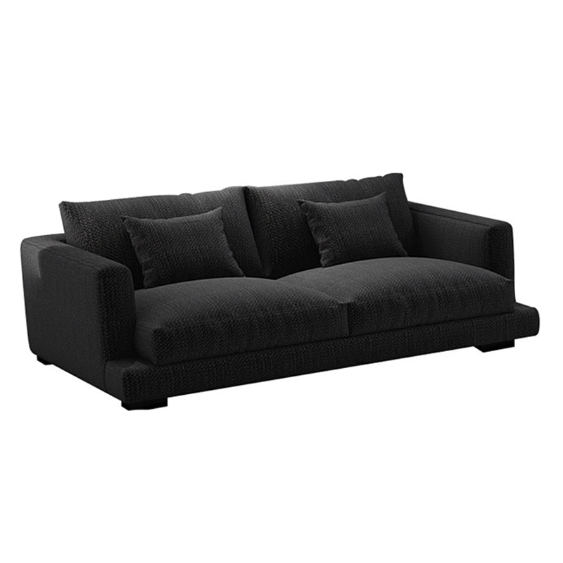 23.6"High Square Arm Sectional Contemporary Sofa and Chaise for Living Room