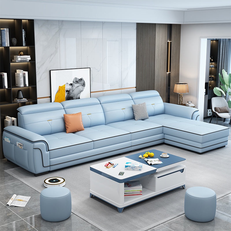 110.24"L x 59.06"W x 33.46"H 4-seat Sofa Cushion Back Sectionals with Storage