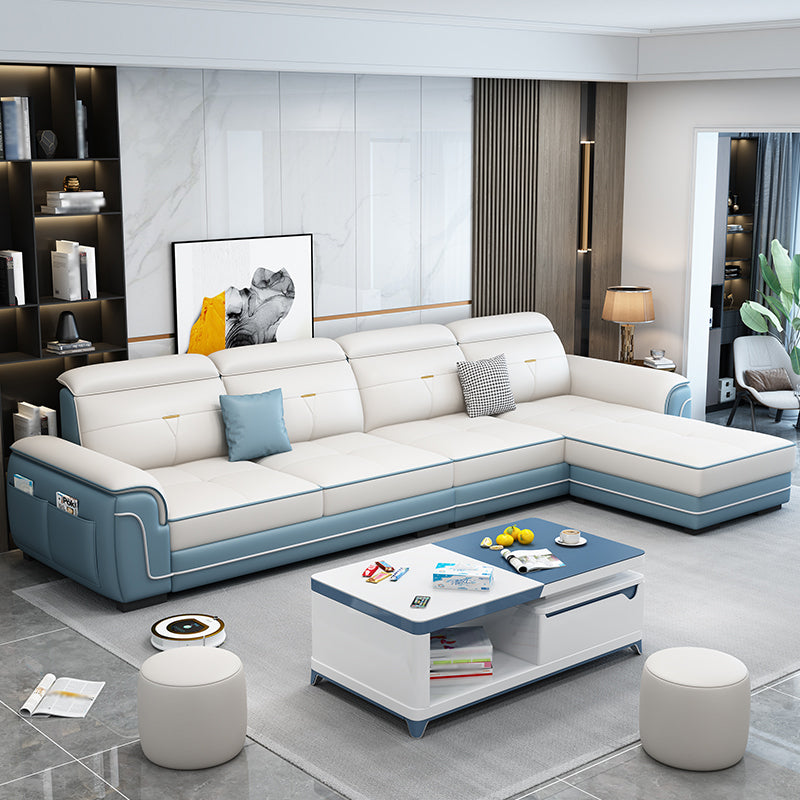 110.24"L x 59.06"W x 33.46"H 4-seat Sofa Cushion Back Sectionals with Storage