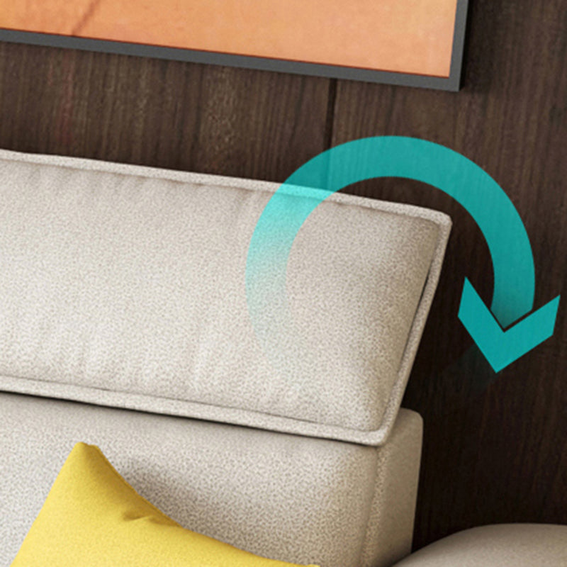 Flared Arm L-Shape Sectional Right Hand Facing Sofa and Chaise for Four People