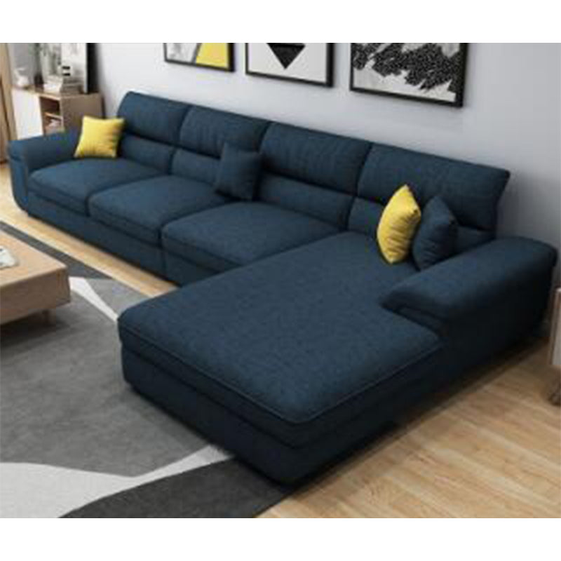Casual Pillow Top Arm Sectional 37.4"H Removable Cushions Sofa and Chaise